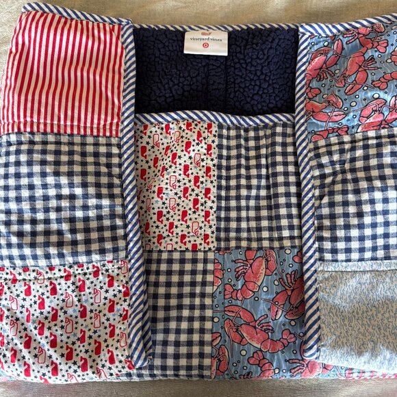 Vineyard Vines Target Patchwork Baby Quilt Blanket - Picture 2 of 3
